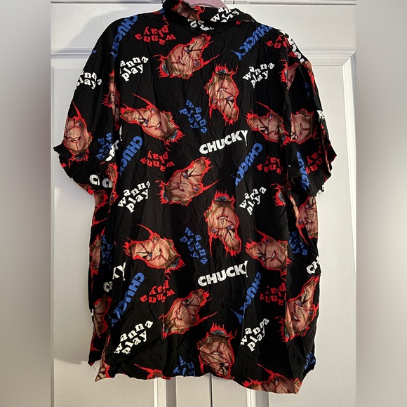 Chucky Graphic Button-Up Shirt - Picture 4 of 4